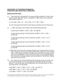 Chapter 5 Homework Bond Issued Just Bit Later When Themarket