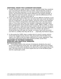 Chapter 7 Homework Takes Place suppose Andrea Wants Sell 100 Shares