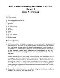 978-1285197159 Chapter 9 The information posted on social networking Web sites&nbsp;