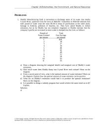 Chapter 16 At this level, marginal benefit to the company is equal