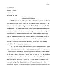 Social security essay