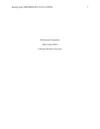 Performance Evaluation