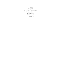 Final paper SOCI4160