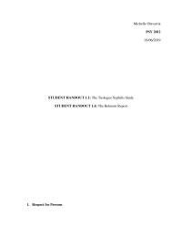 The Tuskegee Syphilis Study