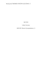 Theories Conceptualization Paper