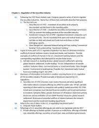 978-0128047231 Chapter Chapter 2 Regulation of the Securities Industry