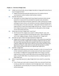 978-0128047231 Chapter Chapter 11 Overview of Hedge Funds