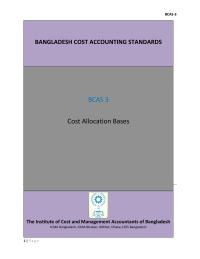 BCAS3BANGLADESH COST