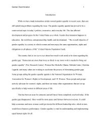 Gender discrimination Introduction