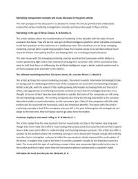 Marketing management concepts and issues