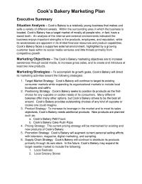 Marketing Plan for Cook’s Bakery