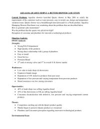 Aqualisa Case Analysis