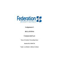 COMMERCIAL LAW Assignment