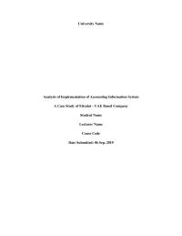 advanced managmetn accounting