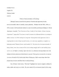 Effects of Intersectionality on Psychology