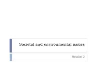 BS Societal and environmental