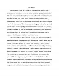 Final Paper Final Project I am a