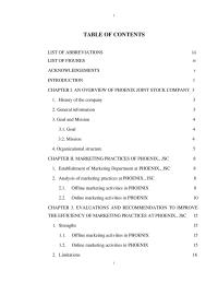 Writing iTABLE OF CONTENTSLIST OF