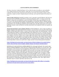 AI benefits in Payments and Commerce