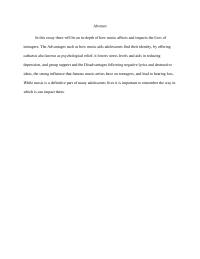 How Music Impacts Teenagers