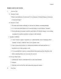 Persuasive Outline