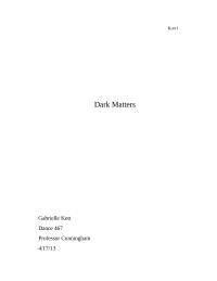 Dark matters final review