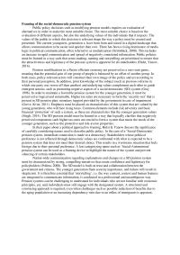 Framing and political decisions