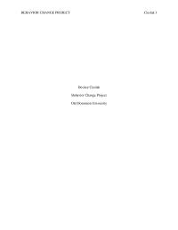 Behavior Analysis