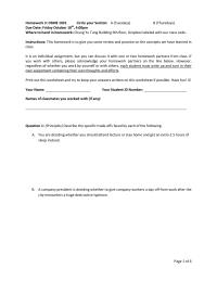 DSME 1031 Homework 3