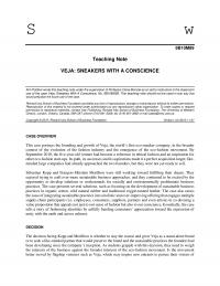 978-0078029295 Case VEJA SNEAKERS WITH A CONSCIENCE Part 1