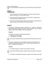 978-1133188797 Chapter 7 Thomson ONE Solution