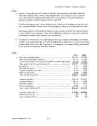Accounting Chapter 3 Homework Even 2013 And 2014 The Companys Longterm