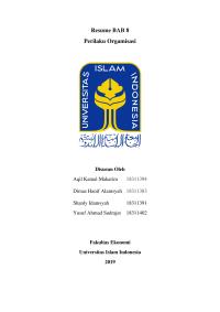 Resume Bab 8 Dynamics and Work Teams Kelompok 9