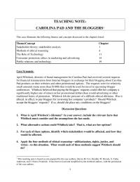 978-1259315411 Chapter 9 Case Part 1