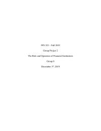 Financial Institutions Group Project #2