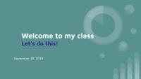 BUSINESS COMMUNICATION Welcome