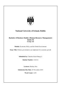 Economics National University of