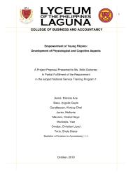 Empowerment Of Filipino Youth