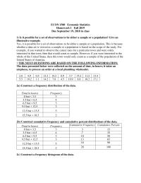 Economic Statistics Hw 1