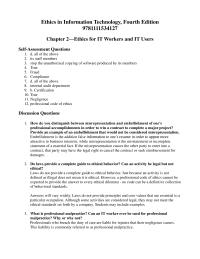 Ethics in Information Technology