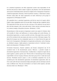 Centralised And Decentralised