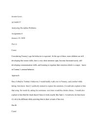 Analyzing Discipline Problems
