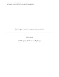 Guided Imagery: Unintended Consequences And Responsibilities