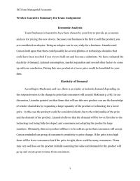 Executive Summary Wk 6