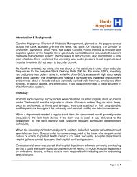 Hardy hospital case study