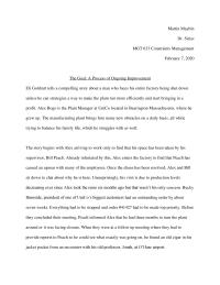The Goal book report
