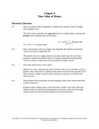 978-1259687969 Chapter 9 Solution Manual Part 1
