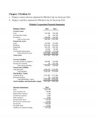 978-0077861780 Chapter 1 Excel Problem