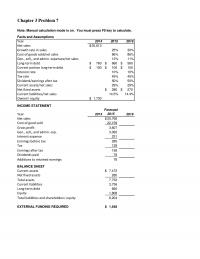 978-0077861780 Chapter 3 Excel Problem Part 1