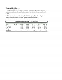 978-0077861780 Chapter 4 Excel Problem